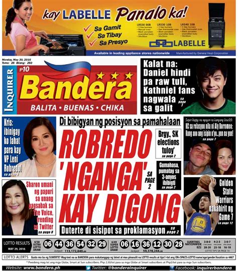 philippine entertainment news bandera